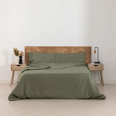 Housse de Couette en Coton Bio Vert BELUM - Housse de Couette Housse de Couette en Coton Bio Vert BELUM - Housse de Couette