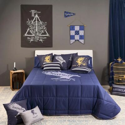 Edredón Harry Potter Ravenclaw Multicolor - 250g/m² 250x270cm Edredón Harry Potter Ravenclaw Multicolor - 250g/m² 250x270cm