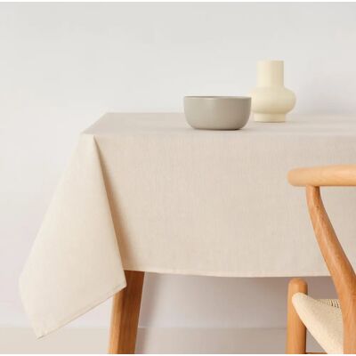 Tovaglia Belum Liso Beige - Resistente, Cotone 100%, 300x140cm Tovaglia Belum Liso Beige - Resistente, Cotone 100%, 300x140cm