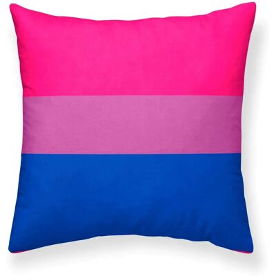 Housse de Coussin Pride Bisexuel Multicolore 50x50cm - Housse de coussin Housse de Coussin Pride Bisexuel Multicolore 50x50cm - Housse de coussin