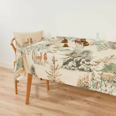 Belum Christmas Deer Stain-proof Tablecloth - 155cm x 155cm Belum Christmas Deer Stain-proof Tablecloth - 155cm x 155cm