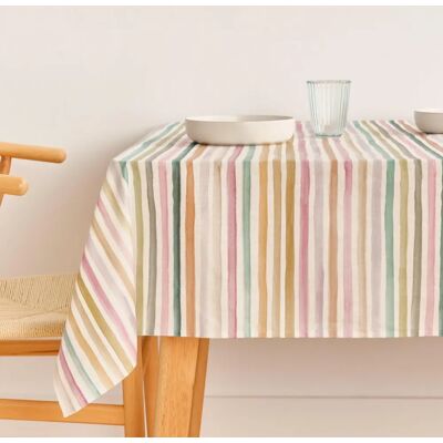 Belum Naiara 4-100 Multicolour Striped Tablecloth - Tablecloth Belum Naiara 4-100 Multicolour Striped Tablecloth - Tablecloth