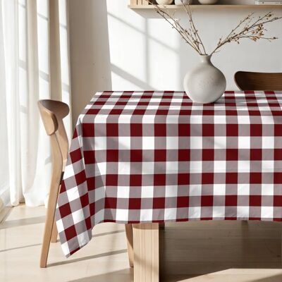 Nappe Antimanchas Belum Cuadros Grenat - Nappe Nappe Antimanchas Belum Cuadros Grenat - Nappe