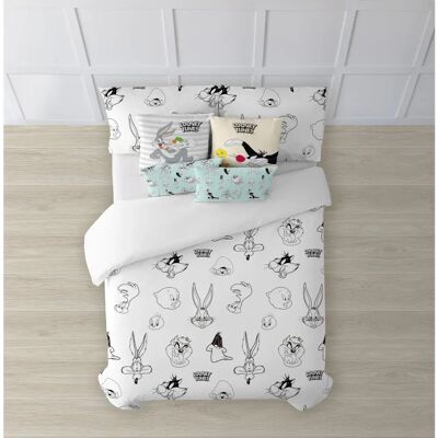 Funda Nórdica Orgánica Looney B&W - 240x220 cm Funda Nórdica Orgánica Looney B&W - 240x220 cm