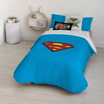 Funda Nórdica Superman de Play Fabrics - Algodón Orgánico - Multicolor - 175 Hilos - Para Cama de 180cm Funda Nórdica Superman de Play Fabrics - Algodón Orgánico - Multicolor - 175 Hilos - Para Cama de 180cm
