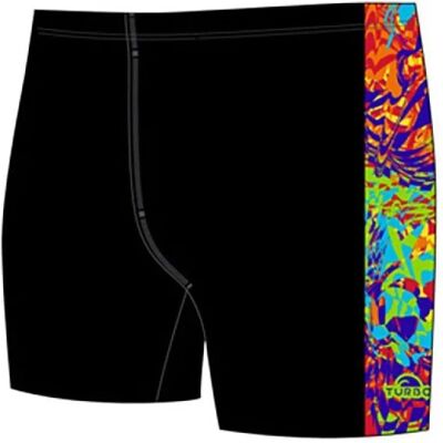 Turbo Schwarzes Herren-Schwimmbekleidung - Chlor- & UV-beständig Turbo Schwarzes Herren-Schwimmbekleidung - Chlor- & UV-beständig