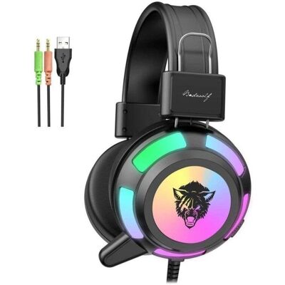 Auriculares Gaming DAM ELECTRONICS V8 RGB - Supraaurales, Micro, Luz LED Auriculares Gaming DAM ELECTRONICS V8 RGB - Supraaurales, Micro, Luz LED