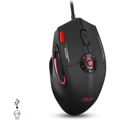 DAM ELECTRONICS Ratón Gaming - C-16, 10000 DPI, RGB, 12 Botones DAM ELECTRONICS Ratón Gaming - C-16, 10000 DPI, RGB, 12 Botones
