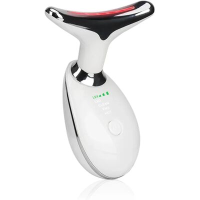 DAM. Instrument de beauté pour cou et visage avec lumière pulsée LED - Rajeunissement de la peau - Publicité DAM. Instrument de beauté pour cou et visage avec lumière pulsée LED - Rajeunissement de la peau - Publicité