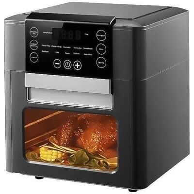 Freidora de aire DAM - 12L, Pantalla táctil, 1350W - Electrodoméstico multifunción Freidora de aire DAM - 12L, Pantalla táctil, 1350W - Electrodoméstico multifunción