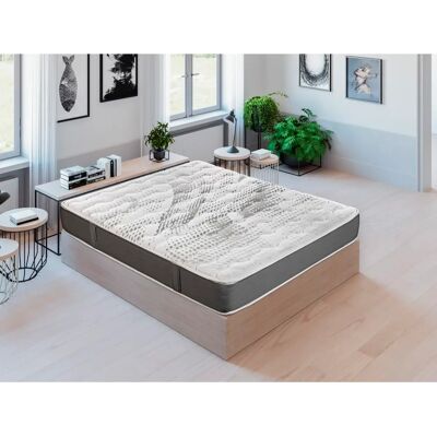Matelas Kale Pikolin - Ressorts ensachés zonés - 25cm - Blanc - Publicité Matelas Kale Pikolin - Ressorts ensachés zonés - 25cm - Blanc - Publicité