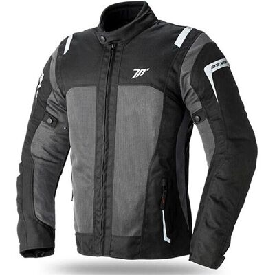 Giacca Moto Seventy Degrees SD-JT46 - Nero e Grigio - Sportiva, Impermeabile, Ventilata Giacca Moto Seventy Degrees SD-JT46 - Nero e Grigio - Sportiva, Impermeabile, Ventilata