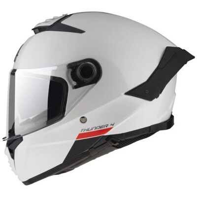 MT Helmets Thunder 4 SV Solid Weiß - Helm MT Helmets Thunder 4 SV Solid Weiß - Helm