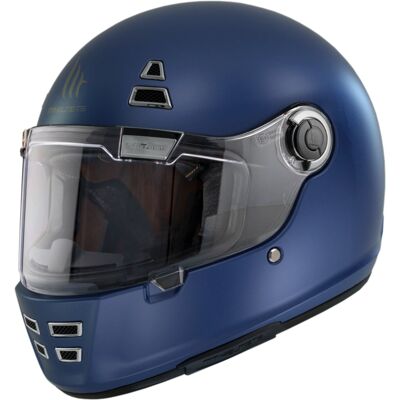 MT Helmets Jarama Solid Blaue Matt Impact-Schutz Motorradhelm - 2 Schalen Größen MT Helmets Jarama Solid Blaue Matt Impact-Schutz Motorradhelm - 2 Schalen Größen