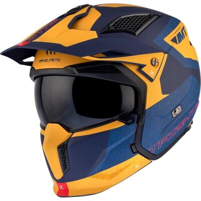 Casco moto MT Helmets Sv Totem C3 - Blu, Resistente agli urti, ECE 22.06 Casco moto MT Helmets Sv Totem C3 - Blu, Resistente agli urti, ECE 22.06