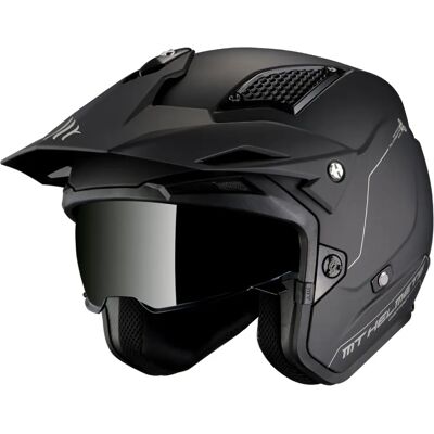 Casco de motocicleta MT Helmets District SV S resistente a impactos - Negro Casco de motocicleta MT Helmets District SV S resistente a impactos - Negro