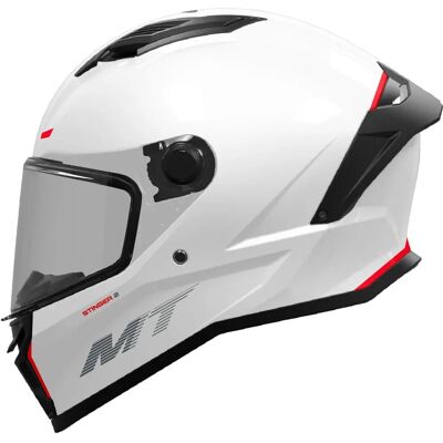 Casco integral MT Helmets Stinger 2 Blanco - Casco de motocicleta Casco integral MT Helmets Stinger 2 Blanco - Casco de motocicleta