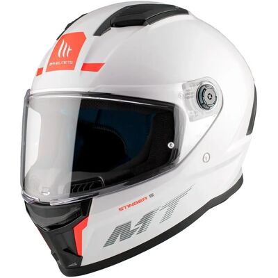 Casco Integrale MT Helmets Stinger 2 Bianco - Casco moto Casco Integrale MT Helmets Stinger 2 Bianco - Casco moto