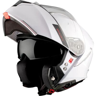 Casque modulable MT Helmets Genesis SV blanc brillant - Casque de moto - Publicité Casque modulable MT Helmets Genesis SV blanc brillant - Casque de moto - Publicité