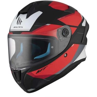 Casco MT Targo S Kay Nero-Rosso-Bianco - Casco moto Casco MT Targo S Kay Nero-Rosso-Bianco - Casco moto