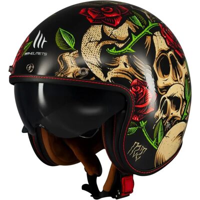 Casco Moto Le Mans 2 SV MT Helmets - Retrò, Visiera Solare, Leggero Casco Moto Le Mans 2 SV MT Helmets - Retrò, Visiera Solare, Leggero
