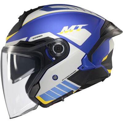 MT Helmets Cosmo SV Cruiser Mattblau-Schwarz-Grau - Helm MT Helmets Cosmo SV Cruiser Mattblau-Schwarz-Grau - Helm