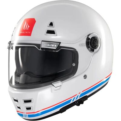 MT Helmets Jarama SV White - Retro Motorcycle Helmet MT Helmets Jarama SV White - Retro Motorcycle Helmet