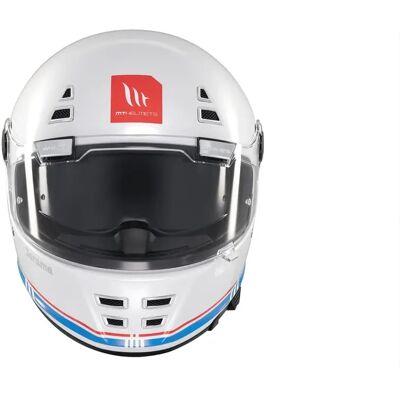 MT Helmets Jarama SV Helmet White XL Retro Safety MT Helmets Jarama SV Helmet White XL Retro Safety