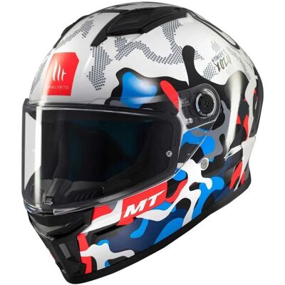 MT Helmets Stinger 2 Yozu Weiß-Blau Motorradhelm - Integralhelm MT Helmets Stinger 2 Yozu Weiß-Blau Motorradhelm - Integralhelm