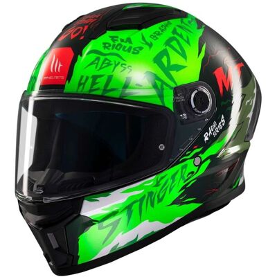 Casco integrale MT Helmets Stinger 2 Ardent verde - Casco moto Casco integrale MT Helmets Stinger 2 Ardent verde - Casco moto