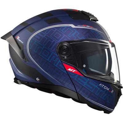Casco de motocicleta Mt Atom 2 Sv Destiny - Resistente a impactos Casco de motocicleta Mt Atom 2 Sv Destiny - Resistente a impactos