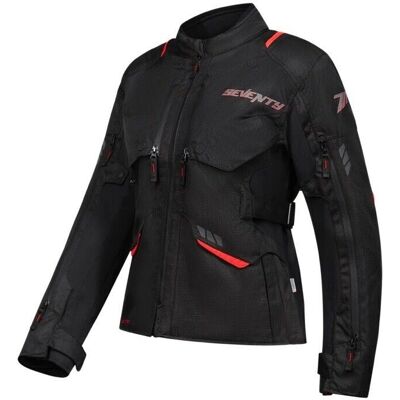 Seventy Degrees SD-JT69 Tanami - Noir et rouge - XS Veste - Publicité Seventy Degrees SD-JT69 Tanami - Noir et rouge - XS Veste - Publicité