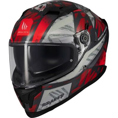 Mt Braker Sv Fury Rot-Schwarz-Grau XXL Motorradhelm - Motorradhelm Mt Braker Sv Fury Rot-Schwarz-Grau XXL Motorradhelm - Motorradhelm