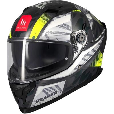 MT Helmets SV Fury Yellow/Gray Helmet - Motorcycle Helmet MT Helmets SV Fury Yellow/Gray Helmet - Motorcycle Helmet