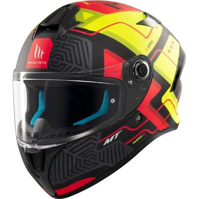 MT Helmets Targo S Brik Casco nero e giallo opaco - Casco moto MT Helmets Targo S Brik Casco nero e giallo opaco - Casco moto