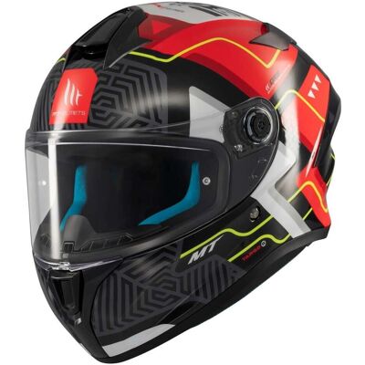 Casco Moto MT Helmets Targo S Nero-Rosso XL - Casco di moto Casco Moto MT Helmets Targo S Nero-Rosso XL - Casco di moto