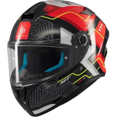 Casco Moto MT Helmets Targo S Nero-Rosso XL - Casco di moto Casco Moto MT Helmets Targo S Nero-Rosso XL - Casco di moto