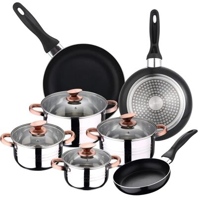 Set de cuisson San Ignacio 8 pièces - Durable, Argenté Set de cuisson San Ignacio 8 pièces - Durable, Argenté