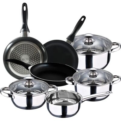 Set di Pentole San Ignacio in Acciaio Inox 7 Pezzi Set di Pentole San Ignacio in Acciaio Inox 7 Pezzi