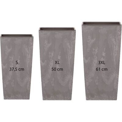 Set di 3 vasi quadrati moderni WellHome Set di 3 vasi quadrati moderni WellHome