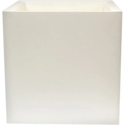 Maceta de Polietileno Blanco Wellhome - 50x50cm - Duradera, Resistente a UV Maceta de Polietileno Blanco Wellhome - 50x50cm - Duradera, Resistente a UV
