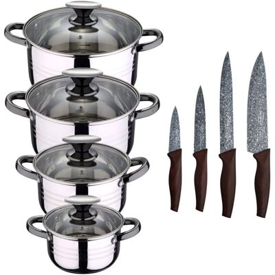 Juego de Cocina San Ignacio Hita - 8 Piezas, Acero Inoxidable y Cuchillos Juego de Cocina San Ignacio Hita - 8 Piezas, Acero Inoxidable y Cuchillos