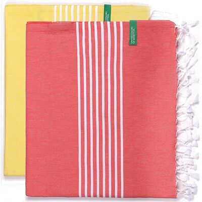 Benetton Modelo PK3255 Toallas Multicolor - Set de Toallas Benetton Modelo PK3255 Toallas Multicolor - Set de Toallas