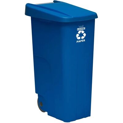 Conteneur Wellhome Recycle 110L avec Couvercle & Roues - Recyclage - Publicité Conteneur Wellhome Recycle 110L avec Couvercle & Roues - Recyclage - Publicité