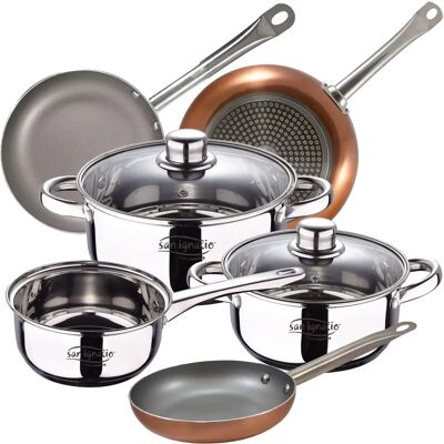 Juego de Cocina San Ignacio 5 Piezas - Acero Inoxidable 18/22/26 cm Juego de Cocina San Ignacio 5 Piezas - Acero Inoxidable 18/22/26 cm