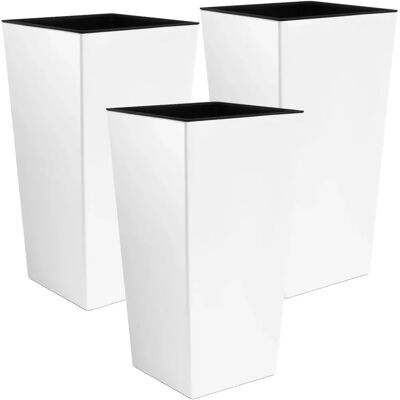 Wellhome Urbi 2L Weiße Blumentopf - Pflanzgefäß Wellhome Urbi 2L Weiße Blumentopf - Pflanzgefäß