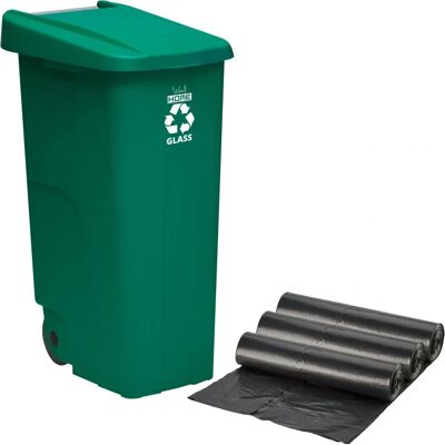 Brandsonline Recycling-Behälter 110L - Glas Recycling Abfallbehälter Brandsonline Recycling-Behälter 110L - Glas Recycling Abfallbehälter