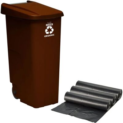 Wellhome Reciclo 110L Abfallbehälter - Bioabfall-Container Wellhome Reciclo 110L Abfallbehälter - Bioabfall-Container