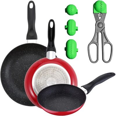 Set de Cocina San Ignacio - 3 Sartenes y Utensilio Multiusos Set de Cocina San Ignacio - 3 Sartenes y Utensilio Multiusos
