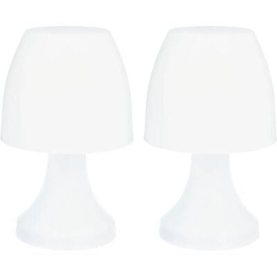 Lámparas LED inalámbricas Wellhome - Set de 2 - 17x27,5cm - Blanco Lámparas LED inalámbricas Wellhome - Set de 2 - 17x27,5cm - Blanco